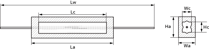Embedded Galvanic Anode-Bar Type-linedrawing