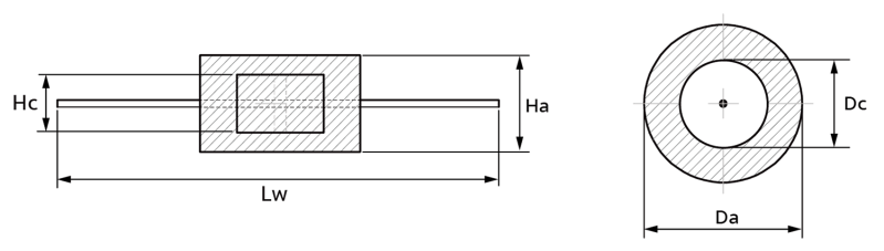 Embedded Sacrificial Anode-Round Type-linedrawing