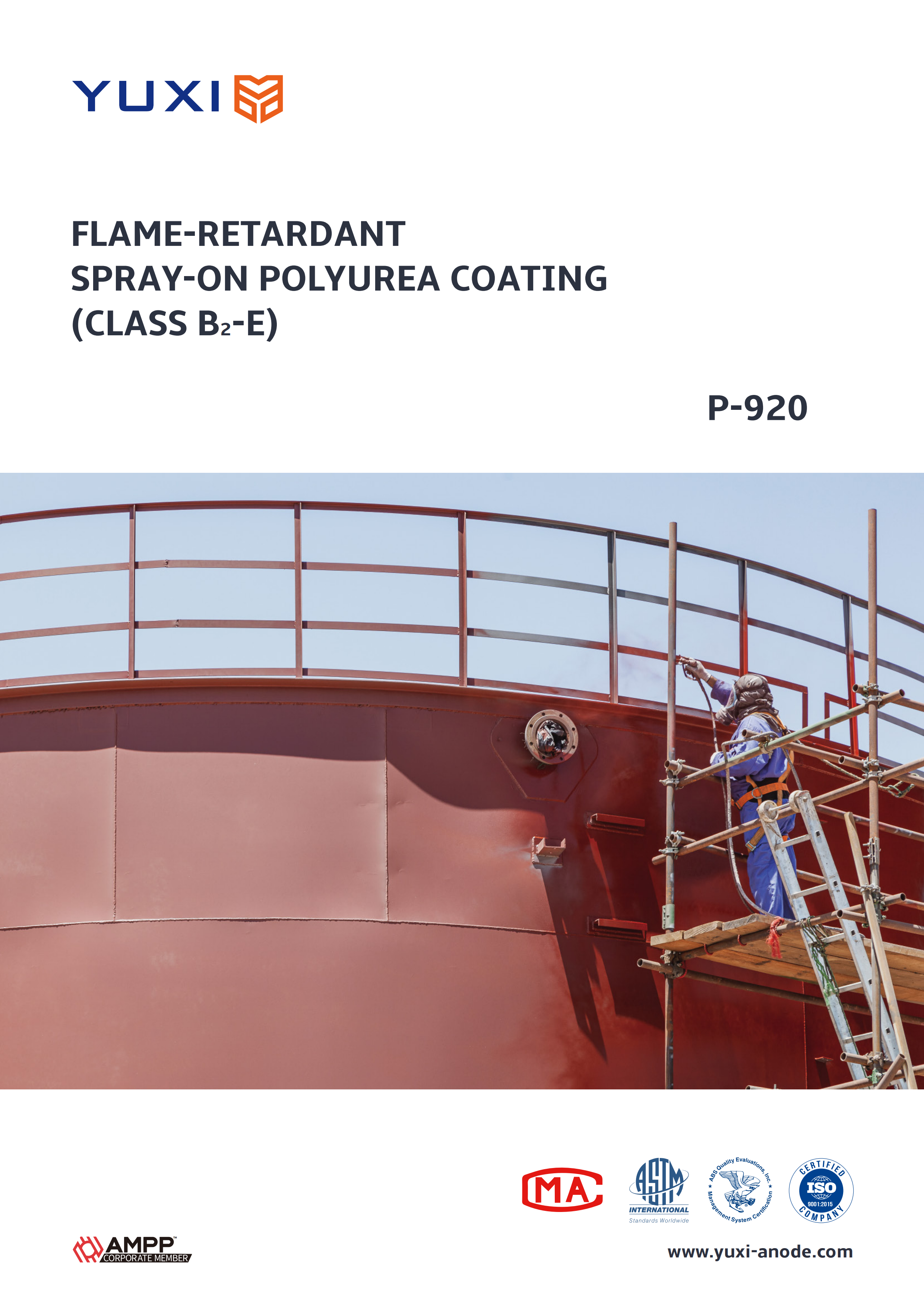 P-920 Flame-Retardant Spray-on Polyurea Coating Datasheet