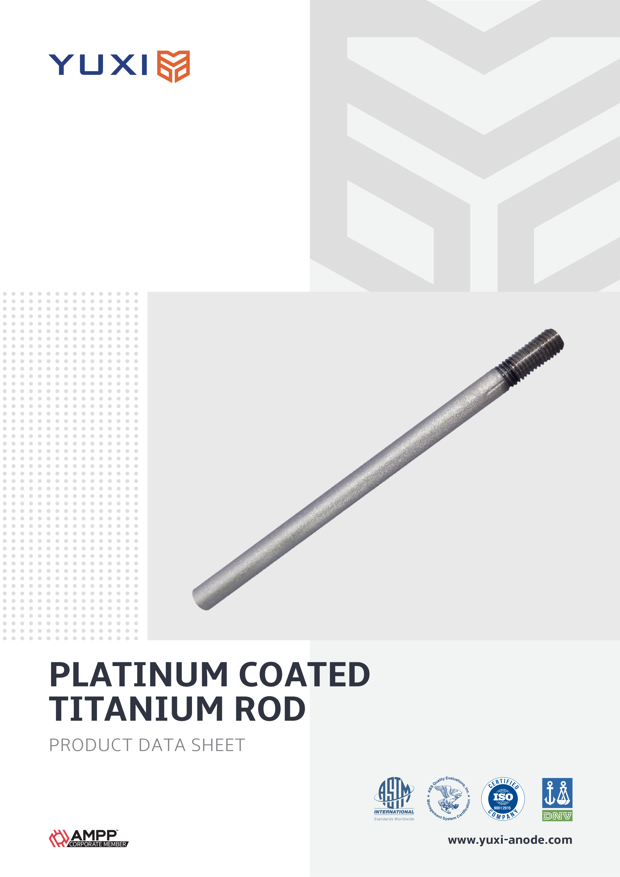 Platinum Coated Titanium Rod Datasheet